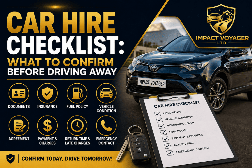 Car Hire Checklist: What to Confirm Before Driving Away