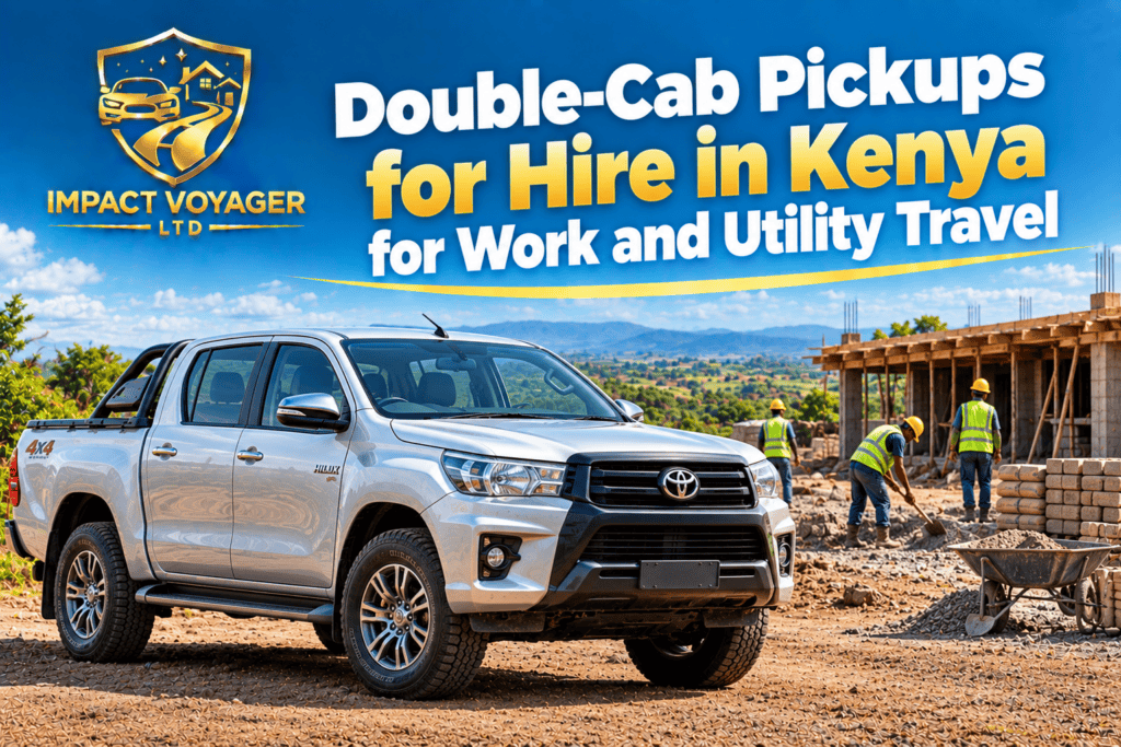 Double-Cab Pickups for Hire in Kenya for Work and Utility Travel